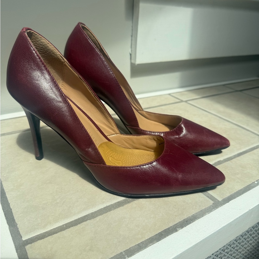 Leather heels